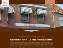 Tablet Screenshot of hoteldevierheemskinderen.nl